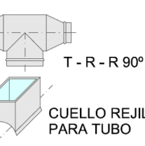 T-R-R 90º y Cuello de Rejilla