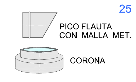 Pico Flauta y Corona