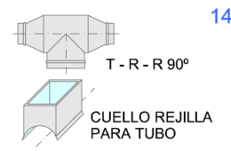 T-R-R 90º y Cuello de Rejilla