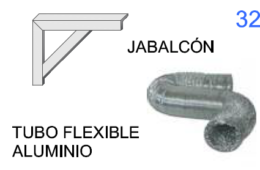 Jabalcón y Tubo Flexible
